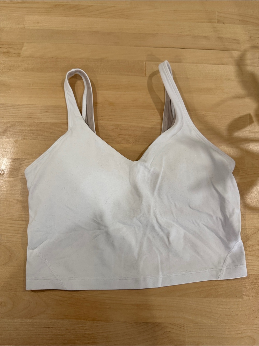 White lulu lemon align Women's Seamless Wireless Bralette